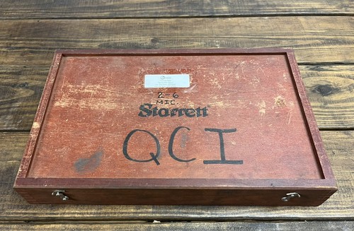VINTAGE THE STARRETT MIKROMETER MESSSCHIEBER NR. 224 SET A RANGE 2"-6" - Bild 5 von 9
