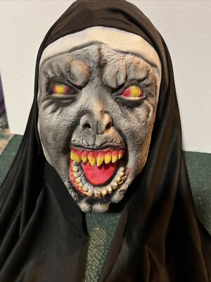 The Nun Horror Scary Masks With Headscarf Screaming Evil