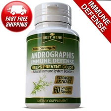 Andrographis Extract HERBAL  SUPPLEMENT  60 Capsules Exp. Date: 01/2027