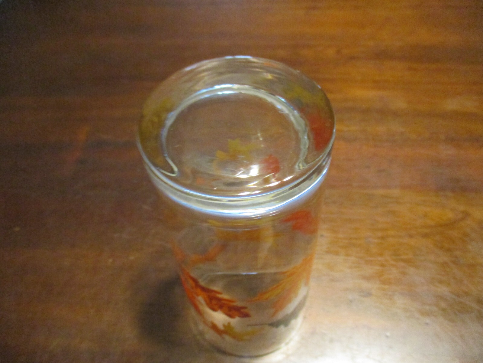 Libby Crisa Fall Seasonal  autumn leaves highball Tumblers set 6 1/4'' tall