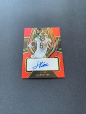 2022 Select Draft Picks Jalen Pitre Red Prizm Rookie Autograph Auto #RS-JPI
