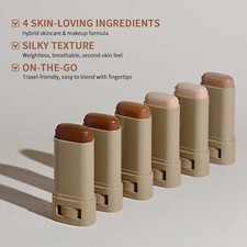 Tinted Stick Coverage Foundation Stick Long-wear Lightweight Brighten charmingly