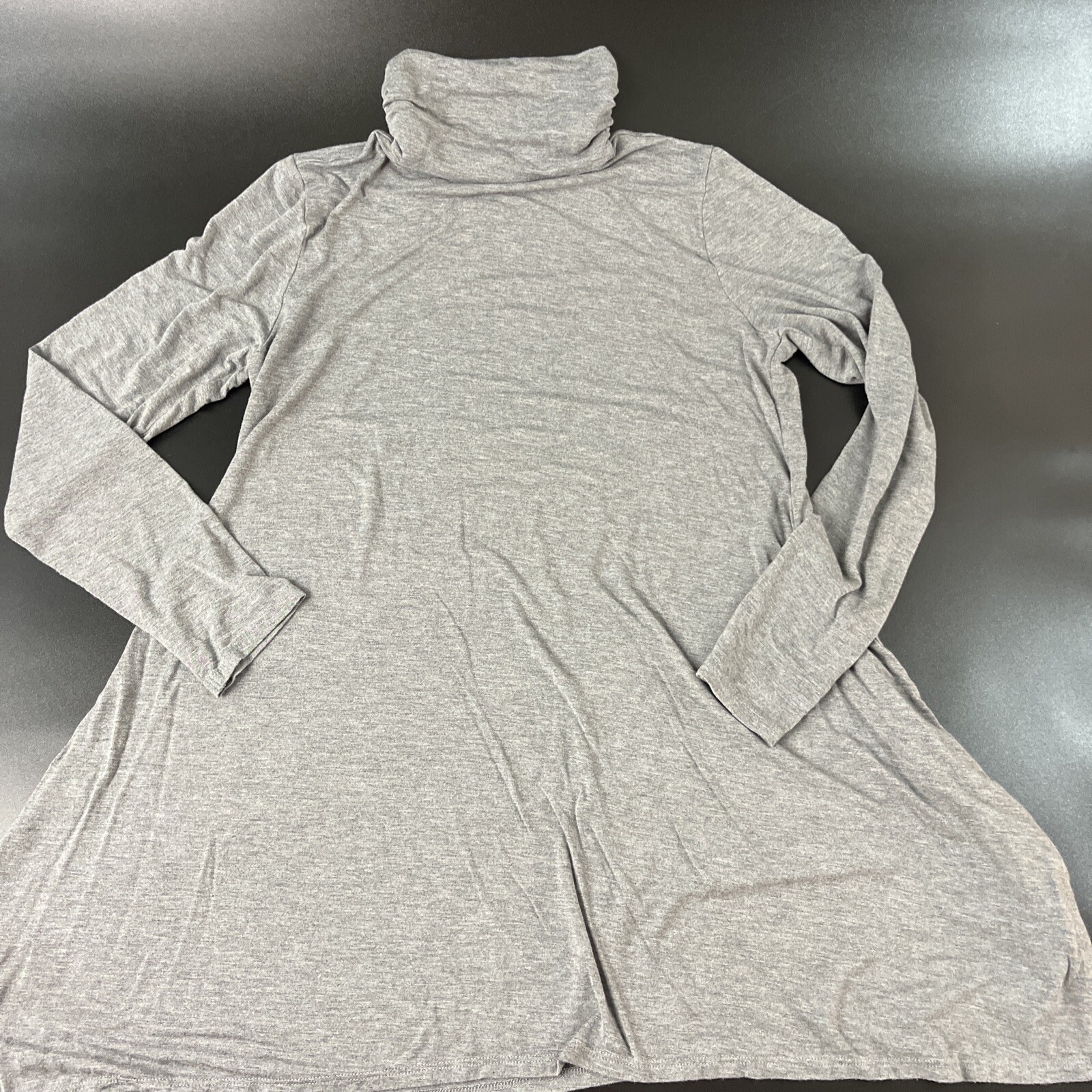 Soft Surroundings Timely Gray Turtle Neck Tunic L… - image 1