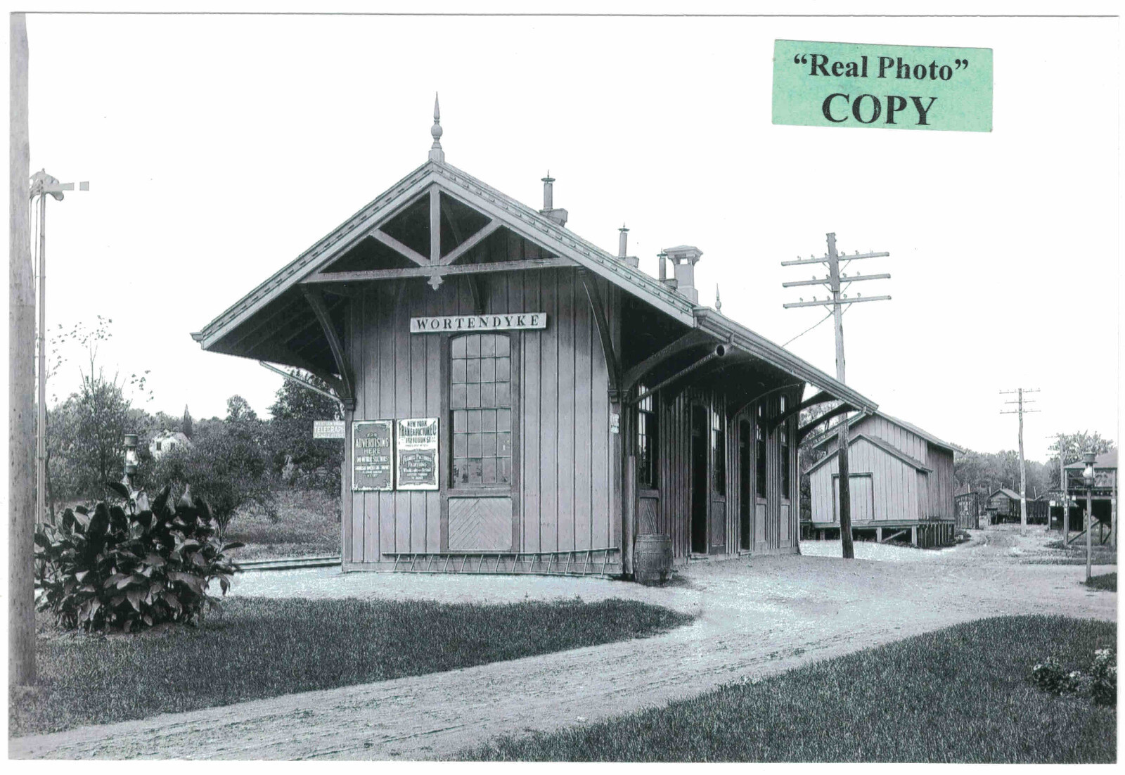 Erie (NY Susquehanna & Western) Railroad Depot at Wortendyke, Bergen Co