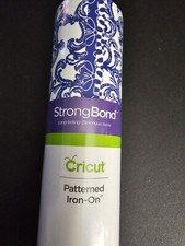 Échantillonneur à repasser à motifs Cricut FILIGREE BLEU - 3 motifs feuilles 12 x 17" NEUF