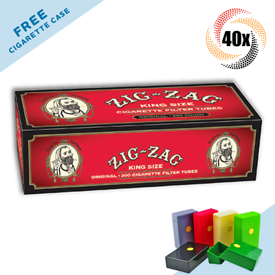 40x Box Zig Zag Original Tubes King Size ( 8,000 Tubes ) Cigarette Tube RYO 