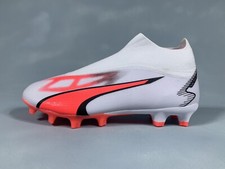 Puma Ultra Match Laceless FG AG White Soccer Cleats Breakthrough Pack Men's 8