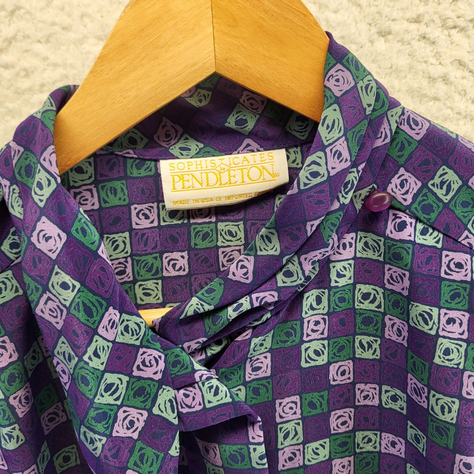 Sophisticates By Pendleton Button Blouse Womens S… - image 12