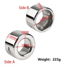 Stainless Steel ring Scrotum Restraint Testicle Pendant Ball Stretcher New