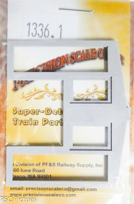 Precision Scale On3 #1336.1 Cab Rear, For Cab B, C-16, On3 (Plastic Part)