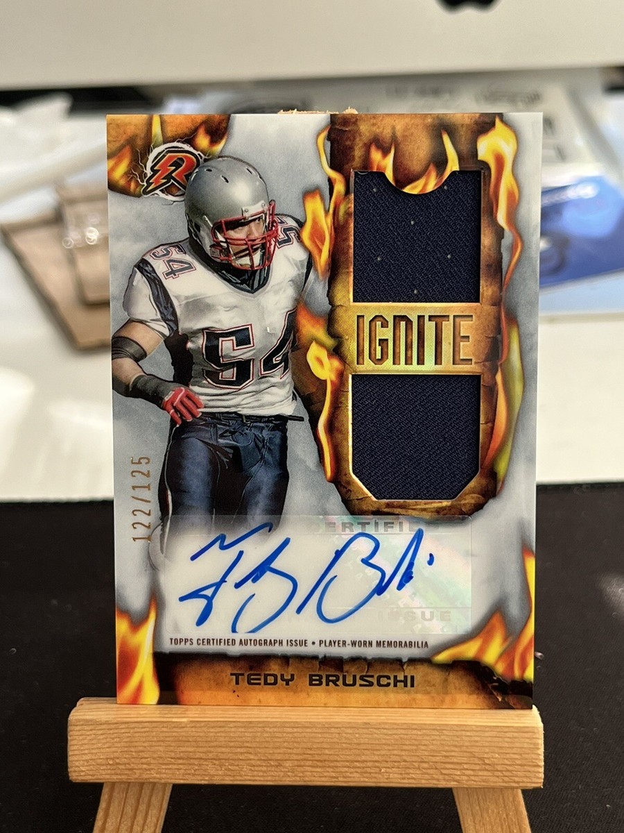2024 Topps Composite Tedy Bruschi Resurgence Ignite Patch Auto 122