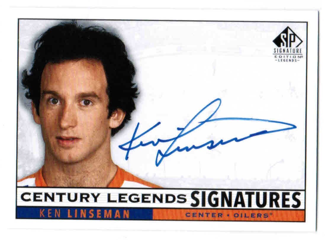 スポーツ選手 THE warriormessage autograph 20/21 2020 SP SIGNATURE EDITION KEN LINSEMAN CL-KL CENTURY LEGENDS