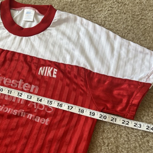 VTG Nike 1980s Soccer Jersey Kit Made in Denmark 70s Rare Shirt Dome Futbol OG - Picture 8 of 15