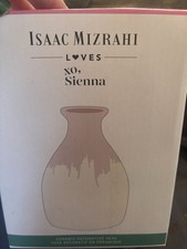 Nib Isaac Mizrahi Pink Vase Ceramic Home Decor