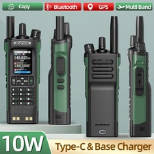 10W Walkie Talkie Multi Band GPS Bluetooth Phone APP Programming Type-C NOAA