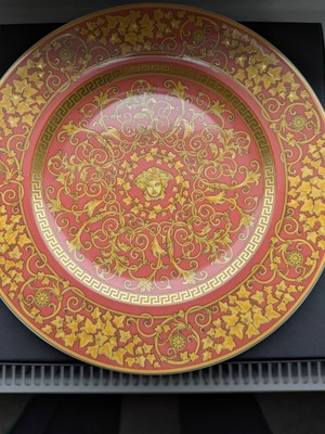 VERSACE FLORALIA MEDUSA ROTER TELLER 18 CM