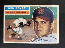 Ken Boyer 1956 Topps Baseball #14 Cardinals VG-EX FREE SHIPPING!