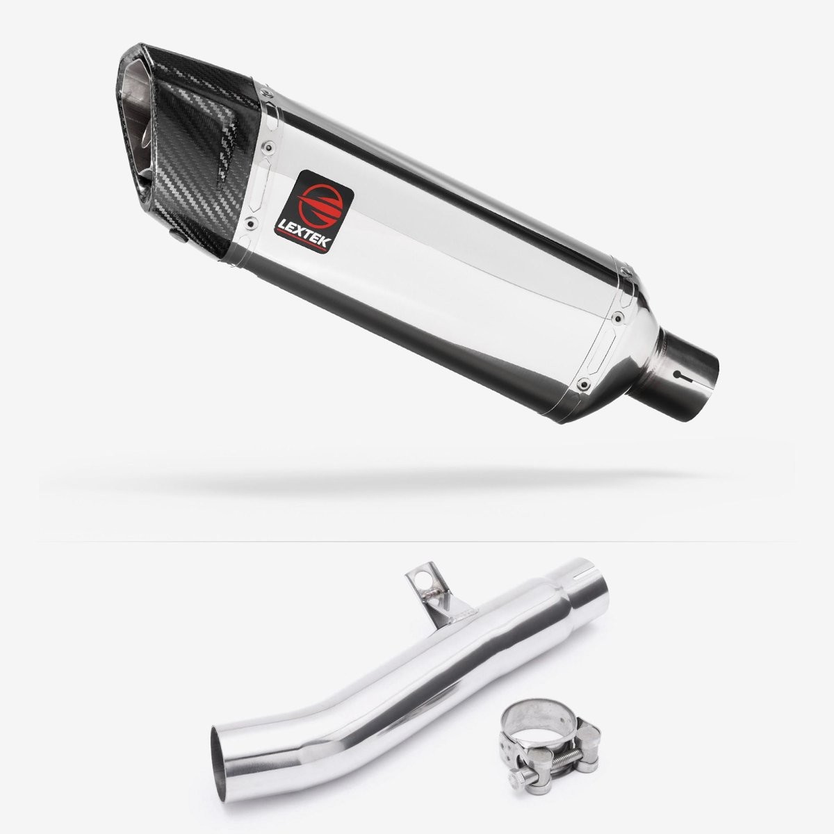 Lextek Slip-on Stainless Steel 300mm Exhaust for Honda CBF 600 04-07