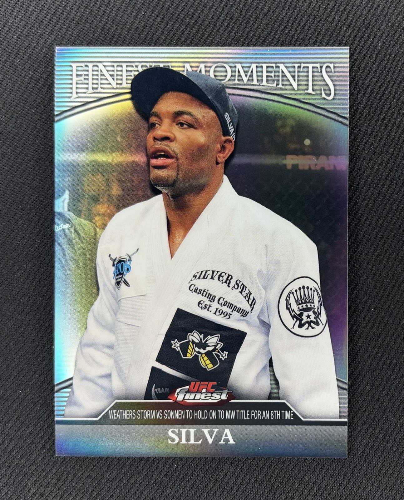 2011 Topps Finest UFC Finest Moments Refractor Anderson Silva /288 #FM-AS