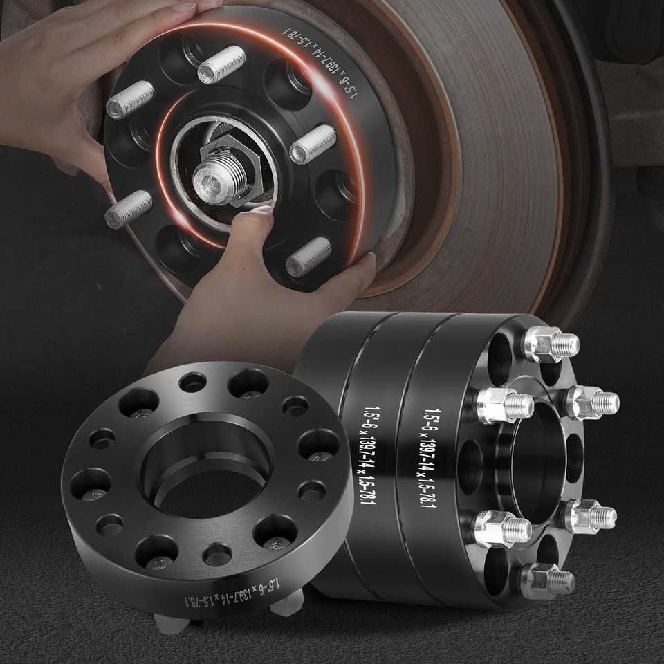 6x5.5 Wheel Spacers Compatible With Chevrolet Cadillac GMC, 1.5
