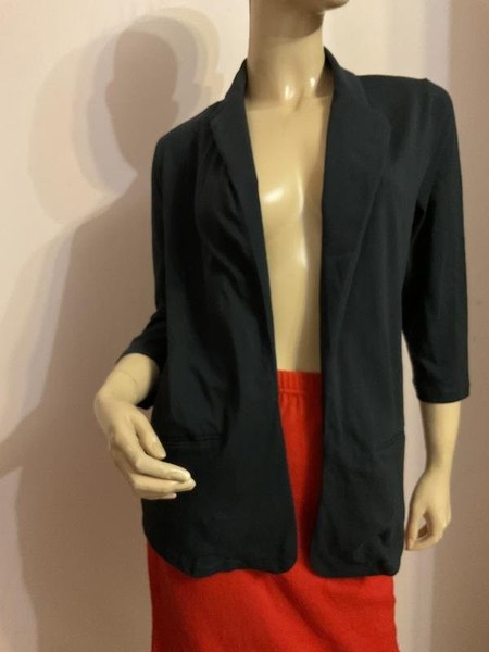 Women Peter Hahn Sweater Navy Cotton 36 / S / 44