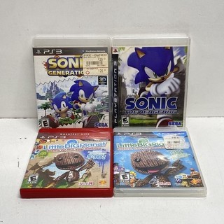 Sonic Generations LittleBigPlanet 2 4 PS3 Game Lot PlayStation 3 CIB