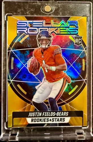 2021 Panini Rookies & Stars - Stellar Rookies Justin Fields #SR-4 GOLD! /10