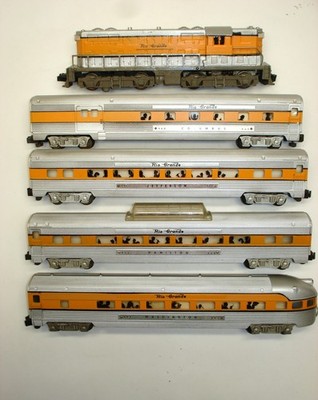 Custom American Flyer Rio Grande GP-7 Passenger Set [Lot 12-S40]