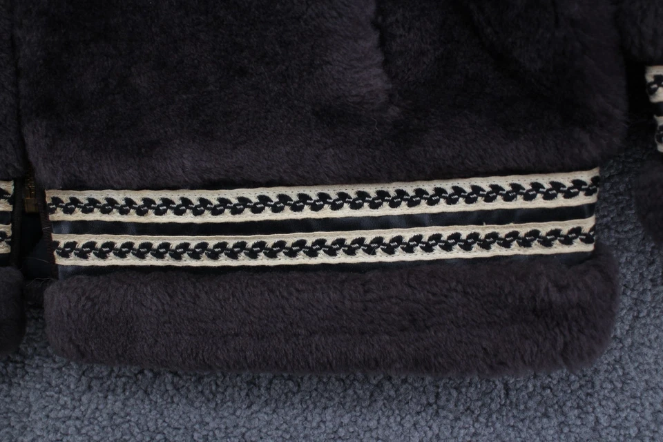 Abrigo De Colección Jonas Brothers of Alaska Unisex XL Marrón Con Capucha Cremallera Completa Años 50 60 Parka Foto 4 de 4