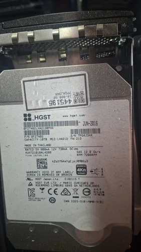 HGST HUH721010AL4200 10TB 12Gbs 3.5" SAS  Enterprise HDD Hard Drive Dell HP 4KN