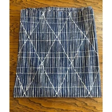 Project 62 Linear Geometric Shower Curtain 2018 Cotton Fabric Bath Decor Blue