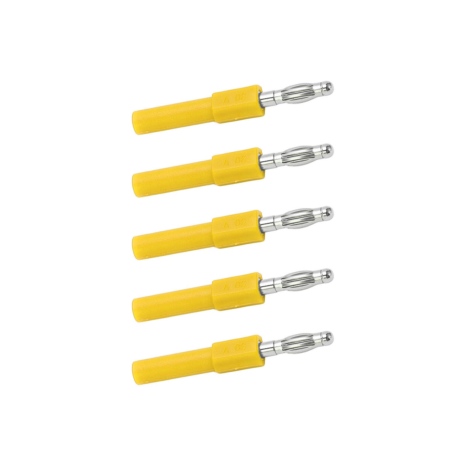 5Pcs 4mm Banana Plug Adapter Strong Connectivity Good Conductivity 4mm To 2mm Co