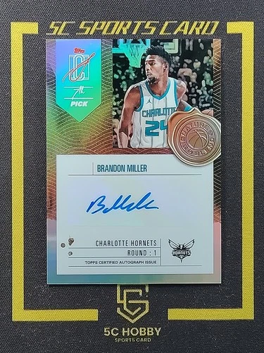 2025 Topps Signature Brandon Miller Base (RAW)