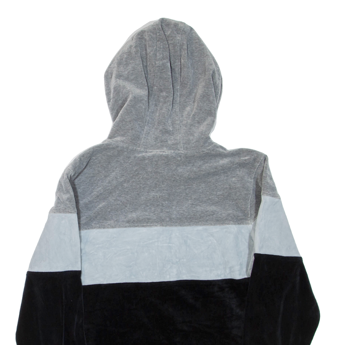 FILA Velour donna grigio felpa con cappuccio zip intera XL