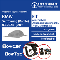 für BMW 5Er Touring (Kombi) Typ G61 / G99 03.2024-Jetzt AHK Abn +7Pol Sp. E-Satz
