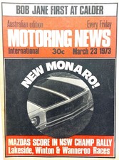 Aust Motoring News Mar 1973 Holden HQ Monaro Moffat Ford GTHO Falcon Jane Camaro