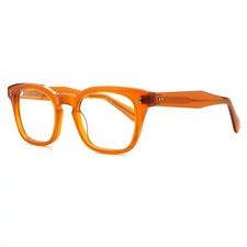 Square Acetate Eyeglass Frames Wide Rim Fashion Retro Reading Glasses Men Women