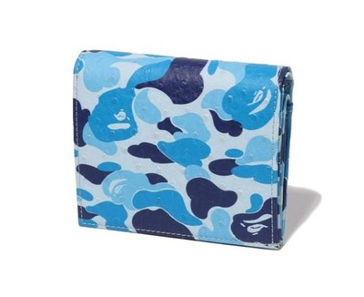 A BATHING APE Men's ABC CAMO MINI WALLET 1L80-190-014 GREEN,PINK
