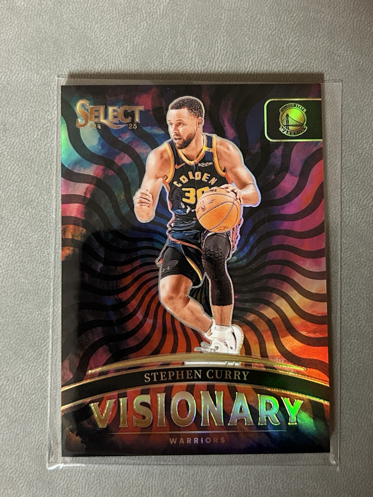STEPHEN CURRY 2024/25 PANINI SELECT 6 VISIONARY CASE HIT INSERT WARRIORS SP