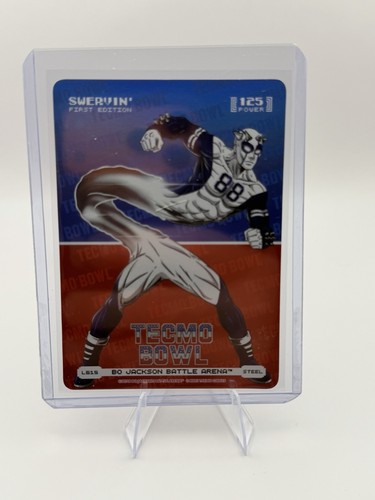 Bo Jackson Battle Arena Swervin’ Steel Blue Logo Foil L615 Michael Irvin