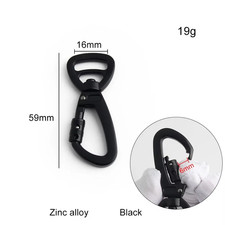 Dog Leash Clip Pets Carabiner Auto Locking Carabiner with Swivel Rotating Ring f