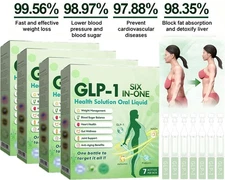 GLP-1 8-in-1 Slim & Healthy Oral Solution,Advanced GLP-1 Supplement Liquid Drops