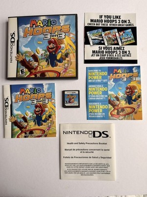 Mario Hoops 3 on 3 (Nintendo DS, 2006) CIB- TESTED & WORKS GREAT 