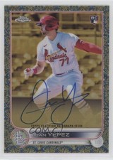 2022 Topps Gilded Collection Gold Etch Blue Refractor /50 Juan Yepez Auto 0t2