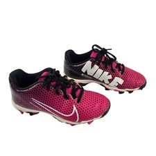Nike Hyperdiamond 4 Keystone Softball Cleats Kids 4.5Y Pink Black Low Top