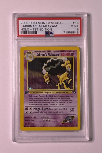 Sabrina's Alakazam (1st Edition) graded PSA 9 for sale on eBay