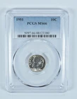 1951 Roosevelt Dime MS66 PCGS Blue Label