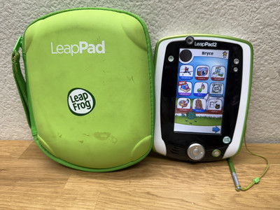 LeapFrog LeapPad 2 Explorer Learning System Green White Edition With Case Good