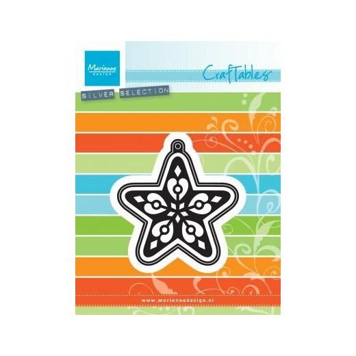 Marianne Design Craftables Cutting Dies - Filigree Bauble Star CR1284
