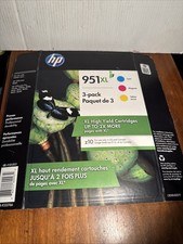 Genuine HP 951XL Color High Yield Ink Cartridges Cyan/Magenta/Yellow Exp 10/2016